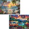 2 Pack 5D Diamond Painting Kits for Adults Beginners, Diamond Arts Kits Diamond Art Sets,Gem Painting Arts & Crafts Home Wall Decoration